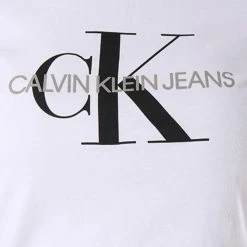 De gros ✨ Tee 👚 Shirt Femme Core Monogram Logo 7878 Blanc de Calvin Klein 🤩 -Calvin Klein Soldes Magasin calvin klein 143185 j20j207878 112 noosfw18 20180903T152426 03
