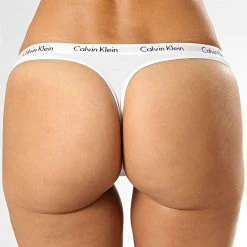 Bon marché 😀 Lot De 3 Strings Femme QD3587E Noir Blanc de Calvin Klein ❤️ -Calvin Klein Soldes Magasin calvin klein 194673 000QD3587E WZB 20190828T162307 05
