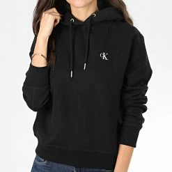 Sortie ✔️ Sweat Capuche Femme CK Embroidery 3178 Noir de Calvin Klein 👍 -Calvin Klein Soldes Magasin calvin klein 204356 J20J213178 BAE 20191125T090231 03