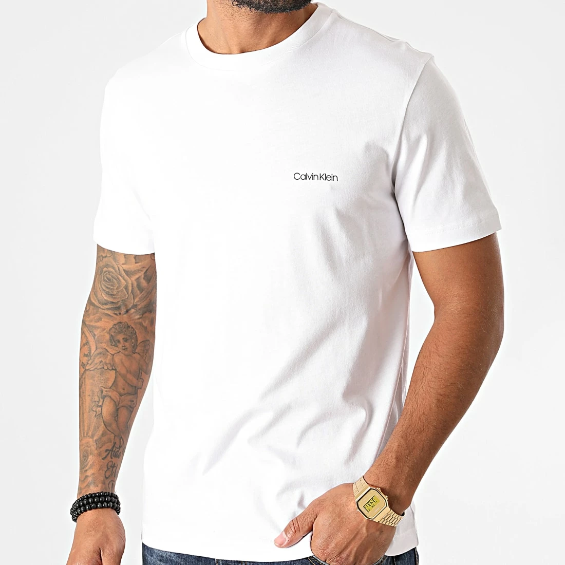 Offres 🥰 Tee 👕 Shirt Logo 4062 Blanc de Calvin Klein 😍 3 Offres 🥰 Tee 👕 Shirt Logo 4062 Blanc de Calvin Klein 😍 – Image 3