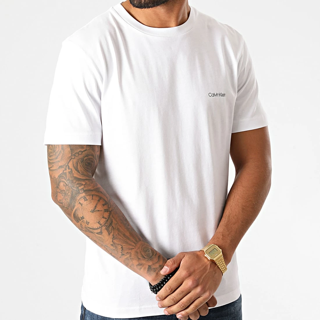 Offres 🥰 Tee 👕 Shirt Logo 4062 Blanc de Calvin Klein 😍 4 Offres 🥰 Tee 👕 Shirt Logo 4062 Blanc de Calvin Klein 😍 – Image 4