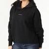 De gros 🤩 Sweat Capuche Femme Micro Branding 5462 Noir de Calvin Klein 👏