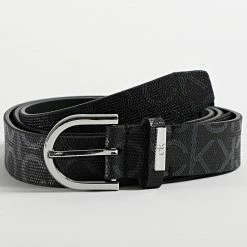 Le moins cher ⭐ Ceinture Femme Round Belt 8111 Noir de Calvin Klein 😉