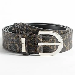 Bon marché 🥰 Ceinture Femme Round Belt 8111 Marron de Calvin Klein 😍