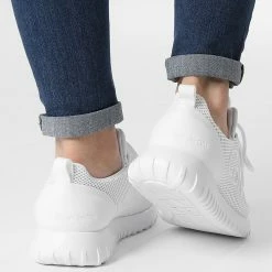 Budget 🎁 Baskets Femme Runner Lace Up Mesh 0165 Bright White de Calvin Klein 🛒 -Calvin Klein Soldes Magasin calvin klein 252029 YW0YW00165 YAF 20210607T162217 04