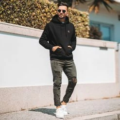 Promo 😍 Sweat Capuche 9789 Noir Doré de Calvin Klein ✔️ -Calvin Klein Soldes Magasin calvin klein 255977 FAB J30J319789 BEH 20210419T151848 08