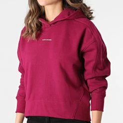 Les meilleures critiques de 🌟 Sweat Capuche Femme Micro Branding 5462 Bordeaux de Calvin Klein 🛒 -Calvin Klein Soldes Magasin calvin klein 265685 J20J215462 VWS 20210521T160616 03
