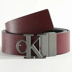 Budget ⭐ Ceinture Cuir Réversible Rounded Mono Plaque 7066 Noir Marron de Calvin Klein 👍 -Calvin Klein Soldes Magasin calvin klein 269054 K50K507066 0GP 20210604T144202 04