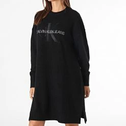 Acheter 😉 Robe Pull Femme 6740 Noir de Calvin Klein 🤩