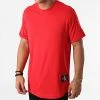 Meilleure vente ⭐ Tee 👚 Shirt Oversize Badge Turn Up 5319 Rouge de Calvin Klein ✔️