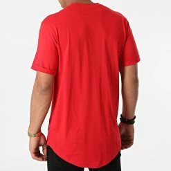 Meilleure vente ⭐ Tee 👚 Shirt Oversize Badge Turn Up 5319 Rouge de Calvin Klein ✔️ -Calvin Klein Soldes Magasin calvin klein 276461 J30J315319 XCF 20210729T154640 04