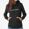 Vente flash 👏 Sweat Capuche Femme W311 Noir de Calvin Klein 👍