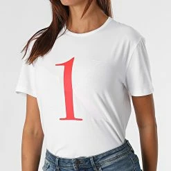 Grosses soldes 💯 Tee 👚 Shirt Femme QS6436E Blanc de Calvin Klein ✨ -Calvin Klein Soldes Magasin calvin klein 278435 QS6436E SWI 20210827T123753 01