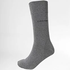 Budget 🧨 Lot De 3 Paires De Chaussettes 701218710 Gris Chiné de Calvin Klein ⭐ -Calvin Klein Soldes Magasin calvin klein 279477 701218710 004 20210826T163709 03