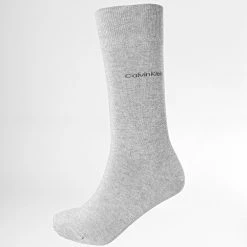 Budget 🧨 Lot De 3 Paires De Chaussettes 701218710 Gris Chiné de Calvin Klein ⭐ -Calvin Klein Soldes Magasin calvin klein 279477 701218710 004 20210826T163710 04