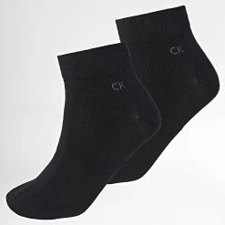 Acheter 🥰 Lot De 2 Paires De Chaussettes 701218706 Noir de Calvin Klein 🌟