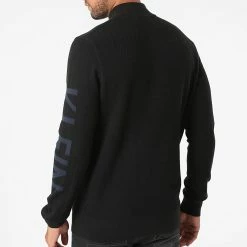 Sortie ⭐ Pull Col Zippé Two Tone Structure 7463 Noir de Calvin Klein 🌟 -Calvin Klein Soldes Magasin calvin klein 280736 K10K107463 BEH 20210825T120013 04