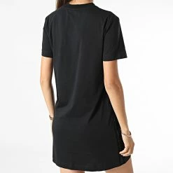 Nouveau 👍 Robe Femme A Bandes 7570 Noir de Calvin Klein 🔔 -Calvin Klein Soldes Magasin calvin klein 282063 J20J217570 BEH 20210913T160738 04