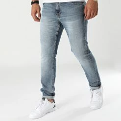 Meilleure vente 👍 Jean Slim 9015 Bleu Denim de Calvin Klein 🎁