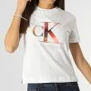 Tout neuf ⭐ Tee 👚 Shirt Femme 7289 Blanc de Calvin Klein 😀