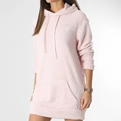 Sortie 🤩 Robe Sweat Capuche Femme 6725 Rose de Calvin Klein ✔️ -Calvin Klein Soldes Magasin calvin klein 288179 QS6725E TJQ 20211015T150823 03