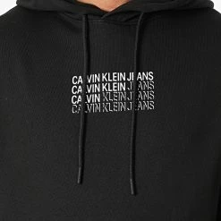 Offres ✔️ Sweat Capuche Repeat Shadow 9367 Noir de Calvin Klein 🧨 -Calvin Klein Soldes Magasin calvin klein 289563 J30J319367 BEH 20211027T142647 02