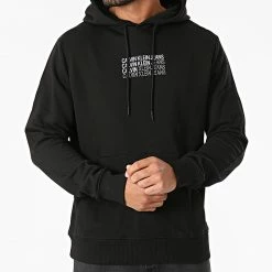 Offres ✔️ Sweat Capuche Repeat Shadow 9367 Noir de Calvin Klein 🧨 -Calvin Klein Soldes Magasin calvin klein 289563 J30J319367 BEH 20211027T142648 03