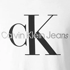 Offres 🤩 Tee 👕 Shirt Core Monogram 0935 Blanc de Calvin Klein ✔️ -Calvin Klein Soldes Magasin calvin klein 291349 J30J320935 YAF 20211216T092436 02