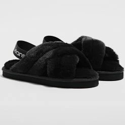 Meilleure vente 🔥 Claquettes Femme Home Slippers 0616 Black de Calvin Klein ✨