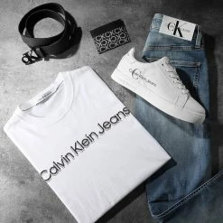 Acheter ⌛ Tee 👚 Shirt 9714 Blanc de Calvin Klein 🤩 -Calvin Klein Soldes Magasin calvin klein 292665 J30J319714 YAF 20220201T075424 05