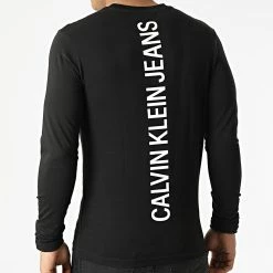 Acheter 🔔 Tee 👕 Shirt A Manches Longues 9956 Noir de Calvin Klein 👏 -Calvin Klein Soldes Magasin calvin klein 292678 J30J319956 0GN 20211129T093047 04