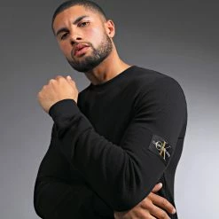 Meilleur prix 😀 Sweat Crewneck J30J321598 Noir de Calvin Klein 😀 -Calvin Klein Soldes Magasin calvin klein 292780 FAB J30J321598 BEH 20211208T141655 05