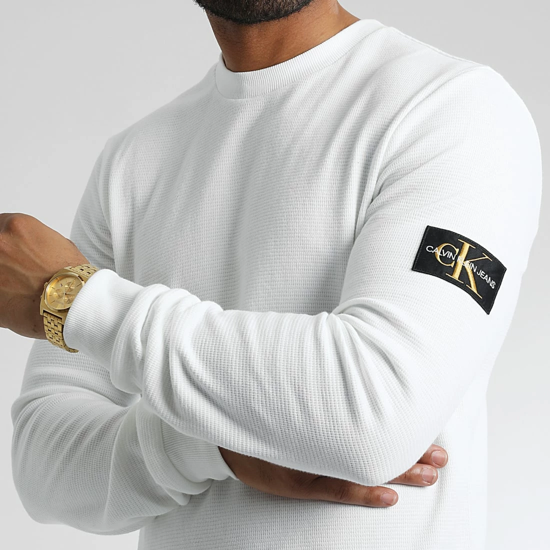 Meilleure affaire ⭐ Sweat Crewneck J30J321598 Blanc de Calvin Klein 👏 1 Meilleure affaire ⭐ Sweat Crewneck J30J321598 Blanc de Calvin Klein 👏