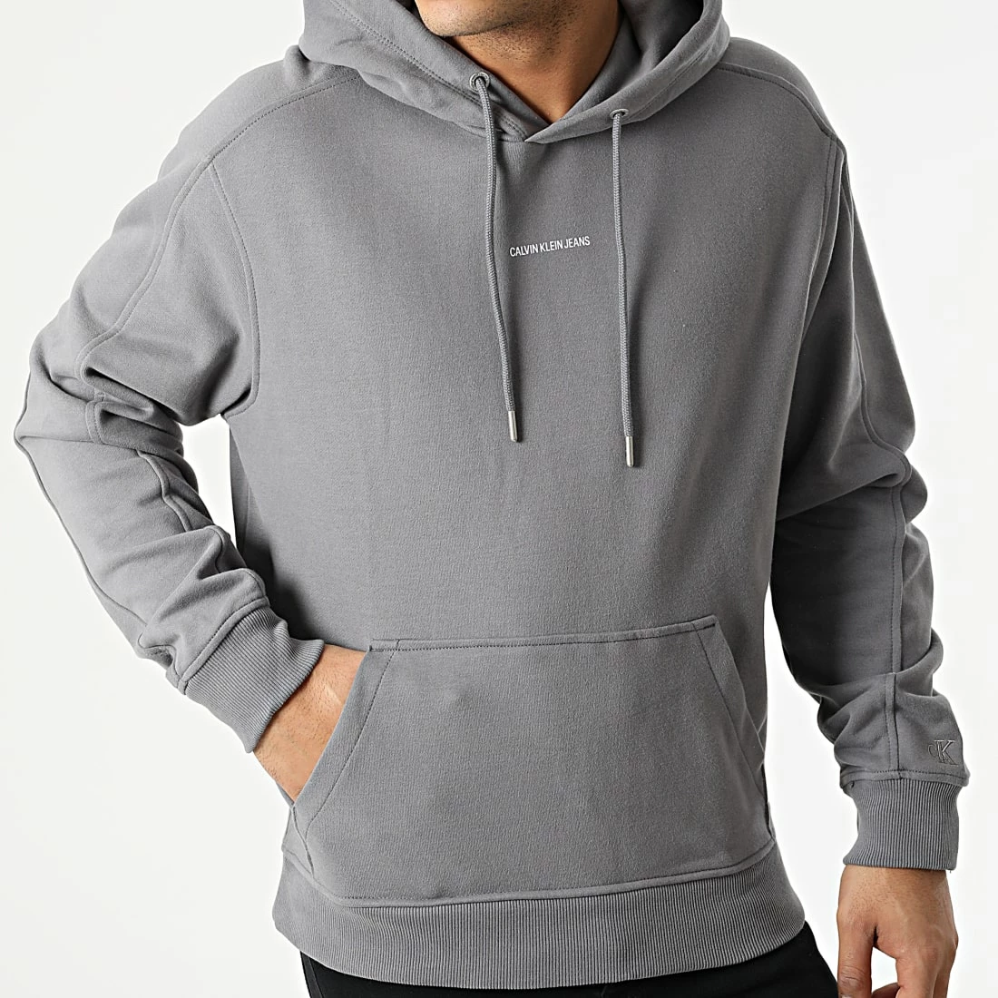 Le moins cher 🎁 Sweat Capuche Micro Branding 7388 Gris de Calvin Klein 🎁 3 Le moins cher 🎁 Sweat Capuche Micro Branding 7388 Gris de Calvin Klein 🎁 – Image 3