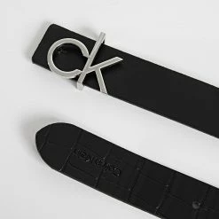 Meilleure affaire 👍 Ceinture Réversible Femme Re-Lock 8781 Noir de Calvin Klein ✨ -Calvin Klein Soldes Magasin calvin klein 293096 K60K608781 01J 20211222T163147 03