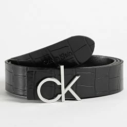 Meilleure affaire 👍 Ceinture Réversible Femme Re-Lock 8781 Noir de Calvin Klein ✨ -Calvin Klein Soldes Magasin calvin klein 293096 K60K608781 01J 20211222T163154 04