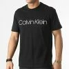 Le moins cher 👏 Tee 👕 Shirt Cotton Front Logo 4063 Noir de Calvin Klein 🔔