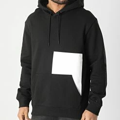 Le moins cher 🛒 Sweat Capuche Blocking 9697 Noir de Calvin Klein 🧨