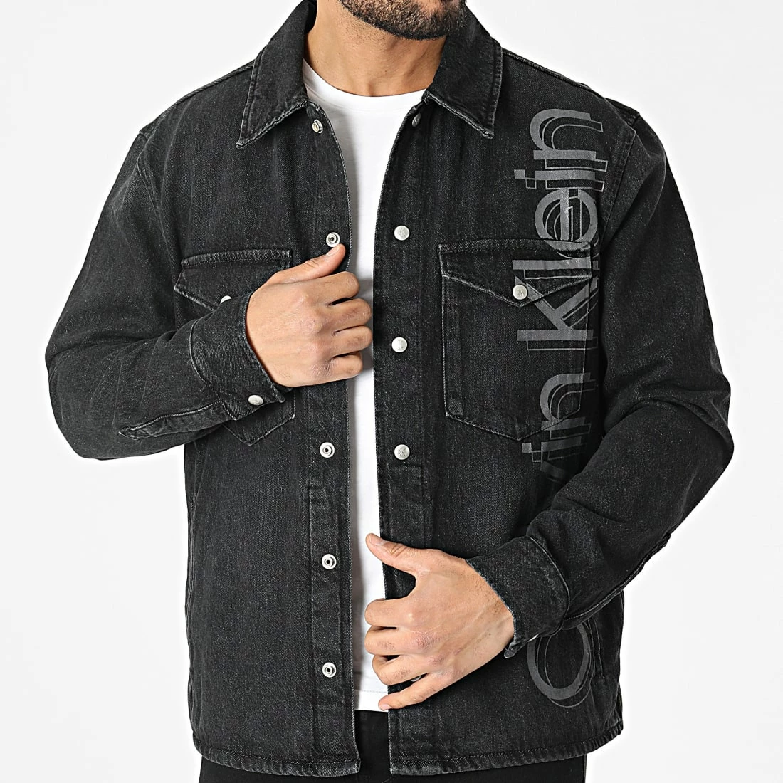 Meilleure affaire 😉 Veste Jean 👚 Shirt 9803 Noir de Calvin Klein 👍 1 Meilleure affaire 😉 Veste Jean 👚 Shirt 9803 Noir de Calvin Klein 👍