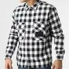 De gros 🎁 Surchemise A Carreaux Buffalo Check 0345 Noir Blanc de Calvin Klein 😀