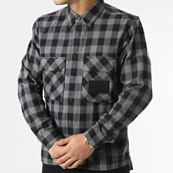 De gros 💯 Surchemise A Carreaux Buffalo Check 0345 Noir Gris Anthracite de Calvin Klein 👍 -Calvin Klein Soldes Magasin calvin klein 295663 J30J320345 PTP 20211217T163845 03