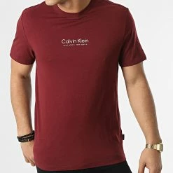 Acheter 🎉 Tee 👚 Shirt Logo Coordinates 8018 Bordeaux de Calvin Klein 🥰 -Calvin Klein Soldes Magasin calvin klein 295737 K10K108018 XUU 20211217T163730 03