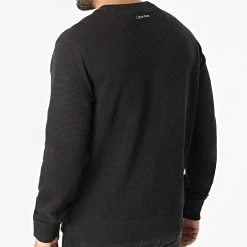 Offres 🎉 Sweat Crewneck Textured Grid 8055 Noir de Calvin Klein 🤩 -Calvin Klein Soldes Magasin calvin klein 295770 K10K108055 BEH 20211220T161945 04
