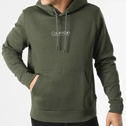Acheter 🛒 Sweat Capuche Coordinates Logo 8057 Vert Kaki de Calvin Klein 😀 -Calvin Klein Soldes Magasin calvin klein 295801 K10K108057 MRZ 20211217T163848 03