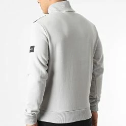 Sortie ✨ Sweat Col Zippé Technical 8063 Gris de Calvin Klein 😉 -Calvin Klein Soldes Magasin calvin klein 295807 K10K108063 PTA 20211217T163939 04