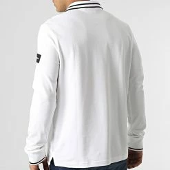 Grosses soldes 🤩 Polo Manches Longues Mix Media Technical 8065 Blanc de Calvin Klein ❤️ -Calvin Klein Soldes Magasin calvin klein 295808 K10K108065 YAF 20211217T162120 04