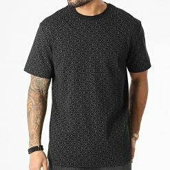 Acheter ⌛ Tee 👚 Shirt Comfort Allover Logo 8447 Noir de Calvin Klein 🔔 -Calvin Klein Soldes Magasin calvin klein 295825 K10K108447 BEH 20211220T161748 03