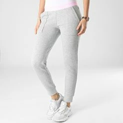 Tout neuf 💯 Pantalon Jogging Femme QS5716E Gris Chiné Rose de Calvin Klein 😍