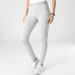 Nouveau ✔️ Legging Femme QS6758E Gris Chiné de Calvin Klein 😉
