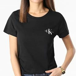 Coupon 🤩 Lot De 2 Tee 👚 Shirts Femme 9734 Blanc Noir de Calvin Klein 🔥 -Calvin Klein Soldes Magasin calvin klein 297295 J20J219734 0K4 20220111T155809 04